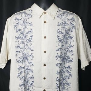 Caribbean Pineapple L Silk Blend Hawaiian Shirt